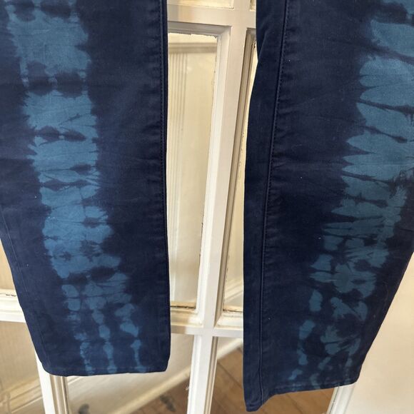 Rock and Republic Berlin Mid Rise Skinny Jeans Blue Tie Dye Womens 8 - Picture 5 of 12